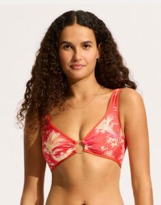 seafolly marbella bikinitopp flame rød