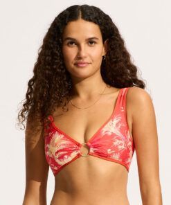 seafolly marbella bikinitopp flame rød