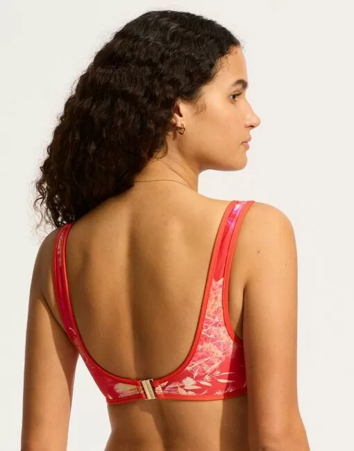 seafolly marbella bikinitopp flame rød