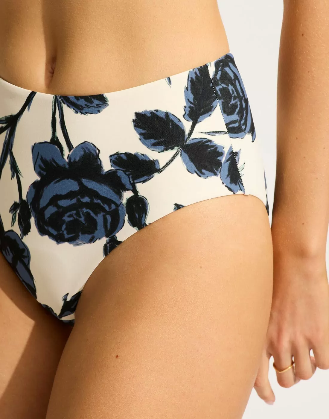 seafolly høy bikinitruse ricoco black