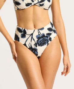 seafolly høy bikinitruse ricoco black