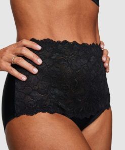 swegmark high waist truse support hold-in svart