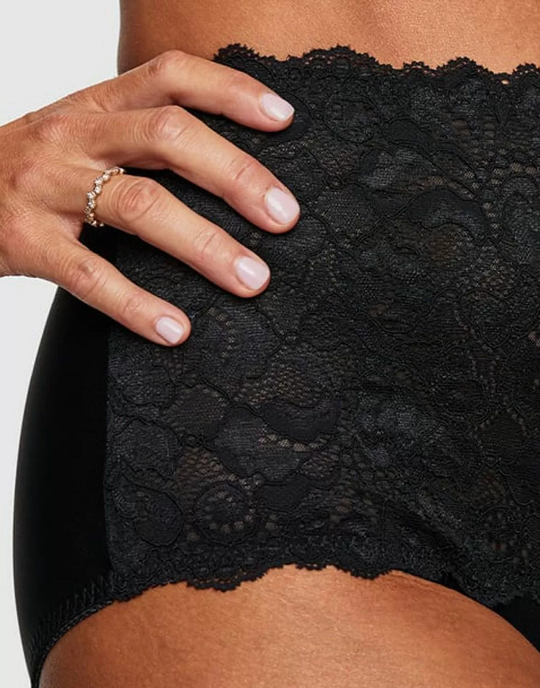 swegmark high waist truse support hold-in svart