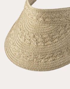 marc and andre visorcaps solhatt strå beige