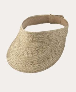 marc and andre visorcaps solhatt strå beige