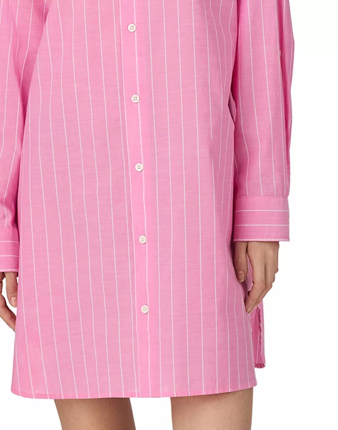 Nattkjole i pink stripe fra ralph lauren