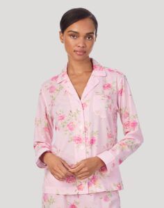ralph lauren pysjamas rosa med blomster