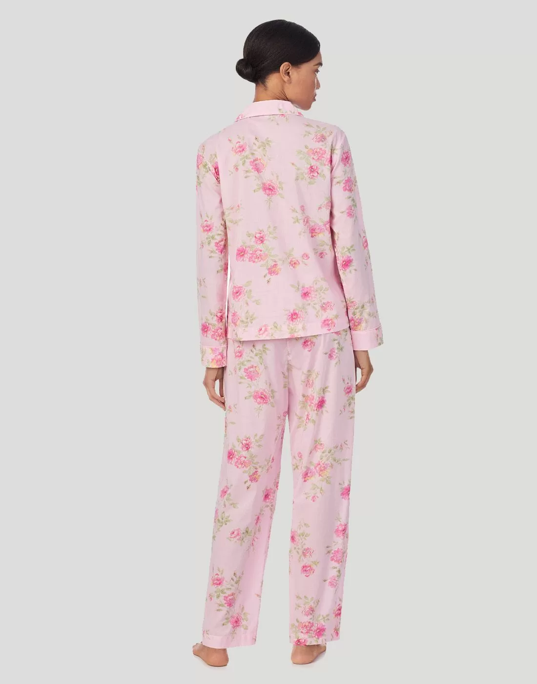 ralph lauren pysjamas rosa med blomster