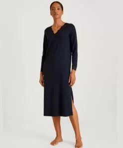 calida elegant dreams nattkjole mørk blå blonde