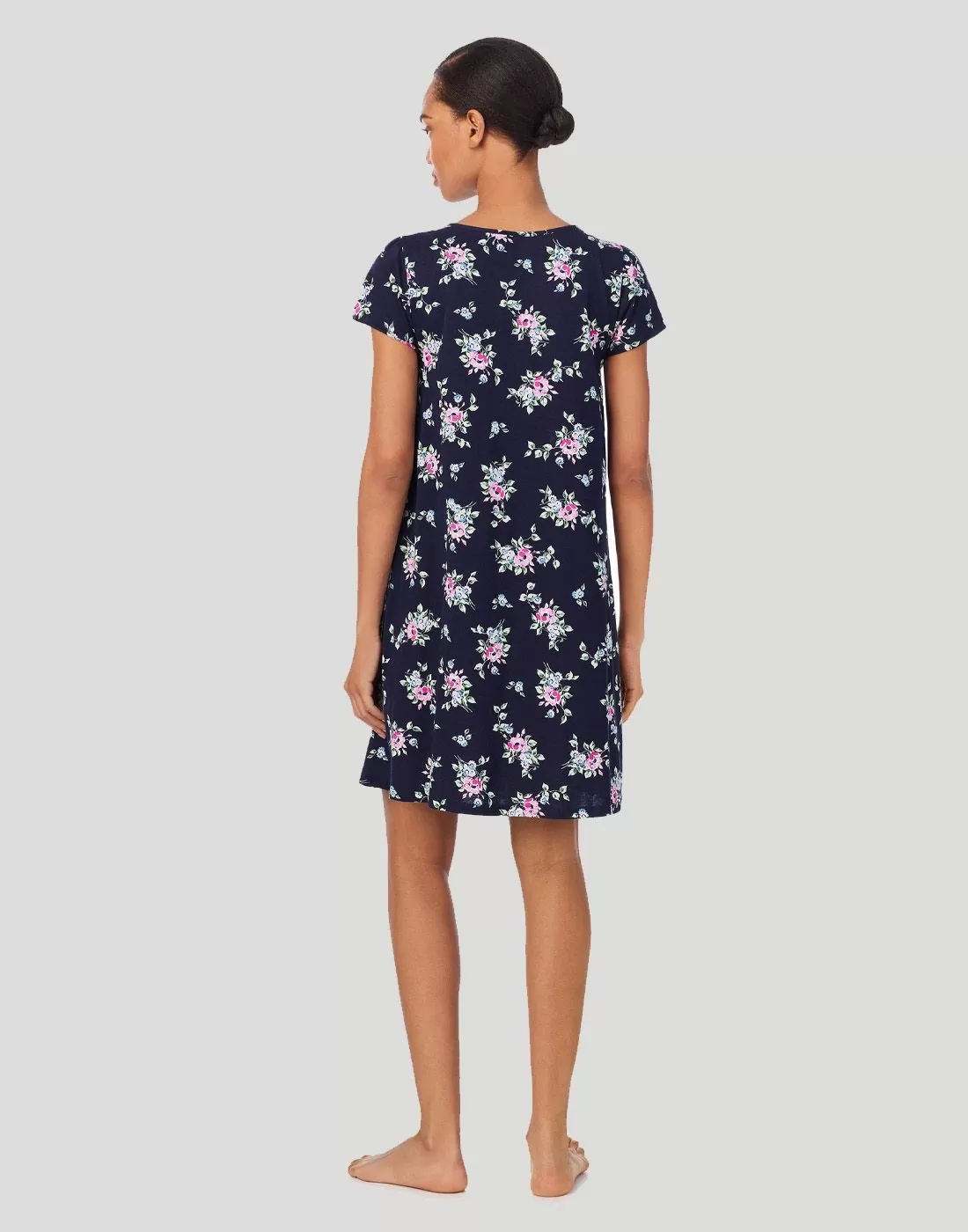 ralph lauren navy print nattkjole mønster