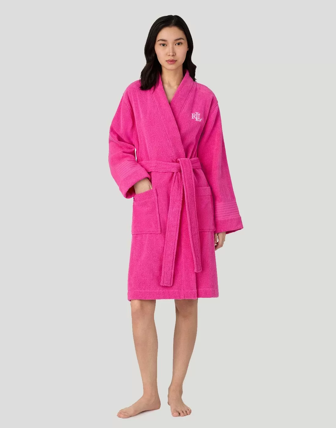 ralph lauren morgenkåpe hot pink