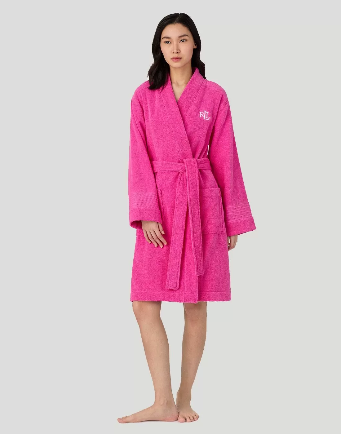 ralph lauren morgenkåpe hot pink