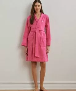 ralph lauren morgenkåpe hot pink