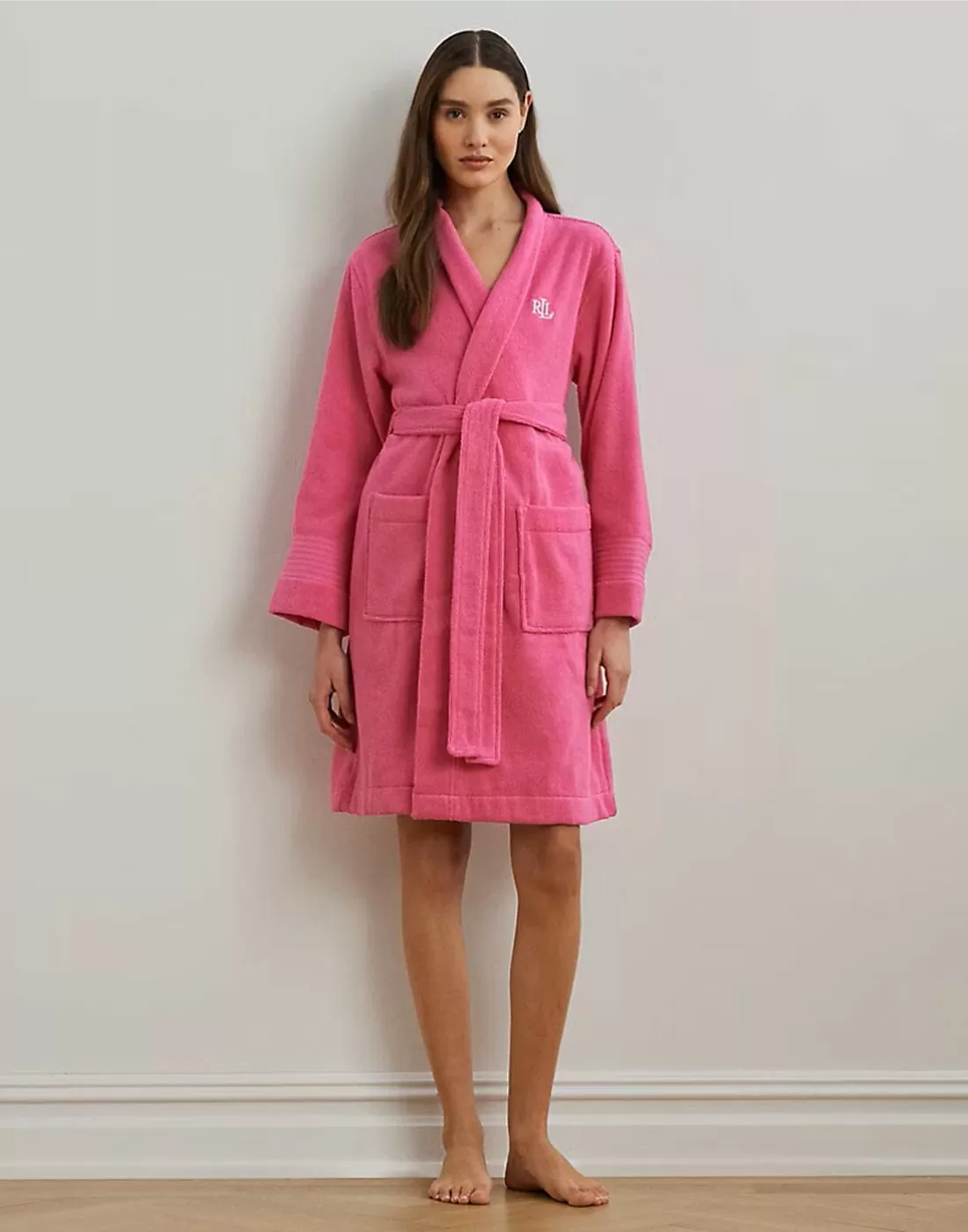 ralph lauren morgenkåpe hot pink
