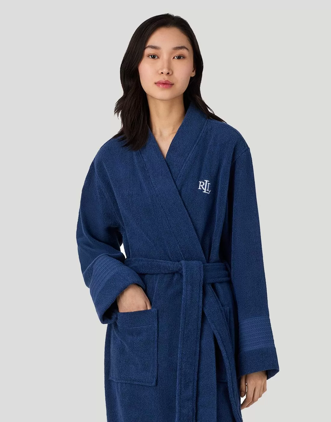 ralph lauren morgenkåpe navy