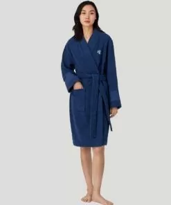 ralph lauren morgenkåpe navy