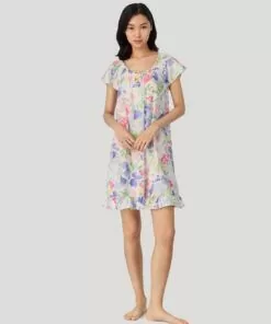 ralph lauren nattkjole multi blomstermønster