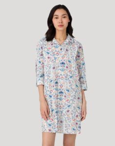 ralph lauren nattskjorte ivory mønster