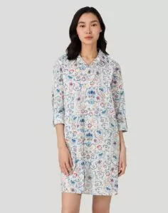 ralph lauren nattskjorte ivory mønster