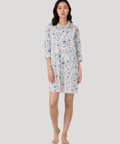 ralph lauren nattskjorte ivory mønster