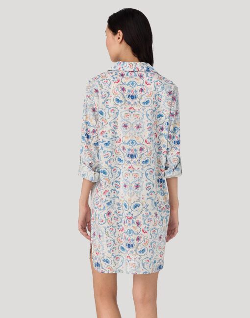 ralph lauren nattskjorte ivory mønster
