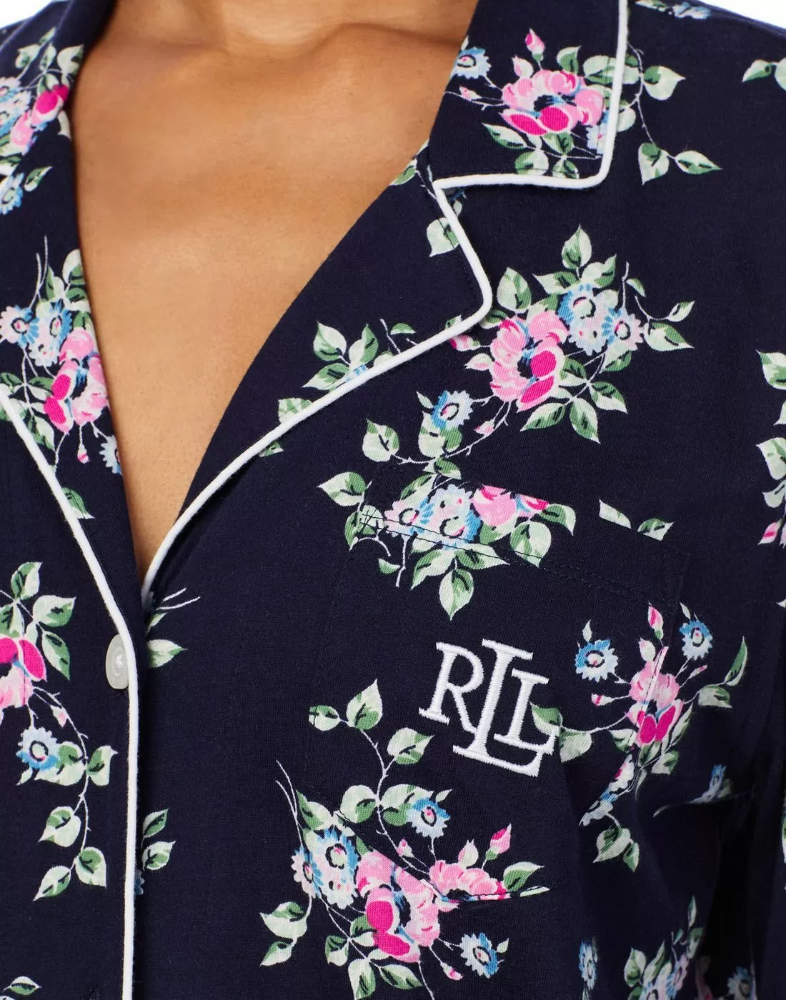 ralph lauren nattskjorte navy print