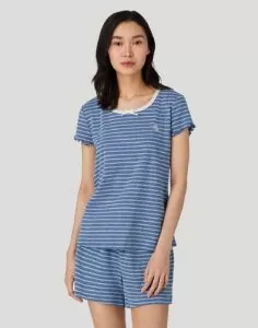 ralph lauren pysj shorts og t-skjorte dark blue