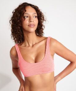 banana moon bikinitopp vaffel fersken rosa