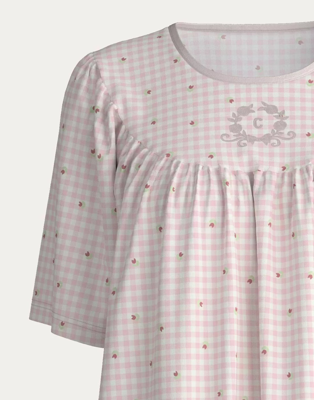 calida soft cotton nattkjole mauve rose