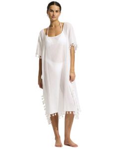Seafolly amnesia 53638 white amnesia kaftan