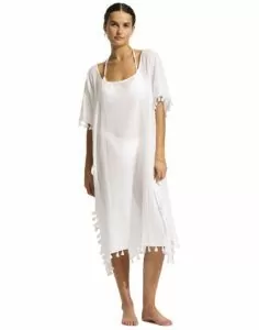 Seafolly amnesia 53638 white amnesia kaftan