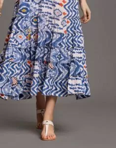 iconique maxi sommerkjole blå