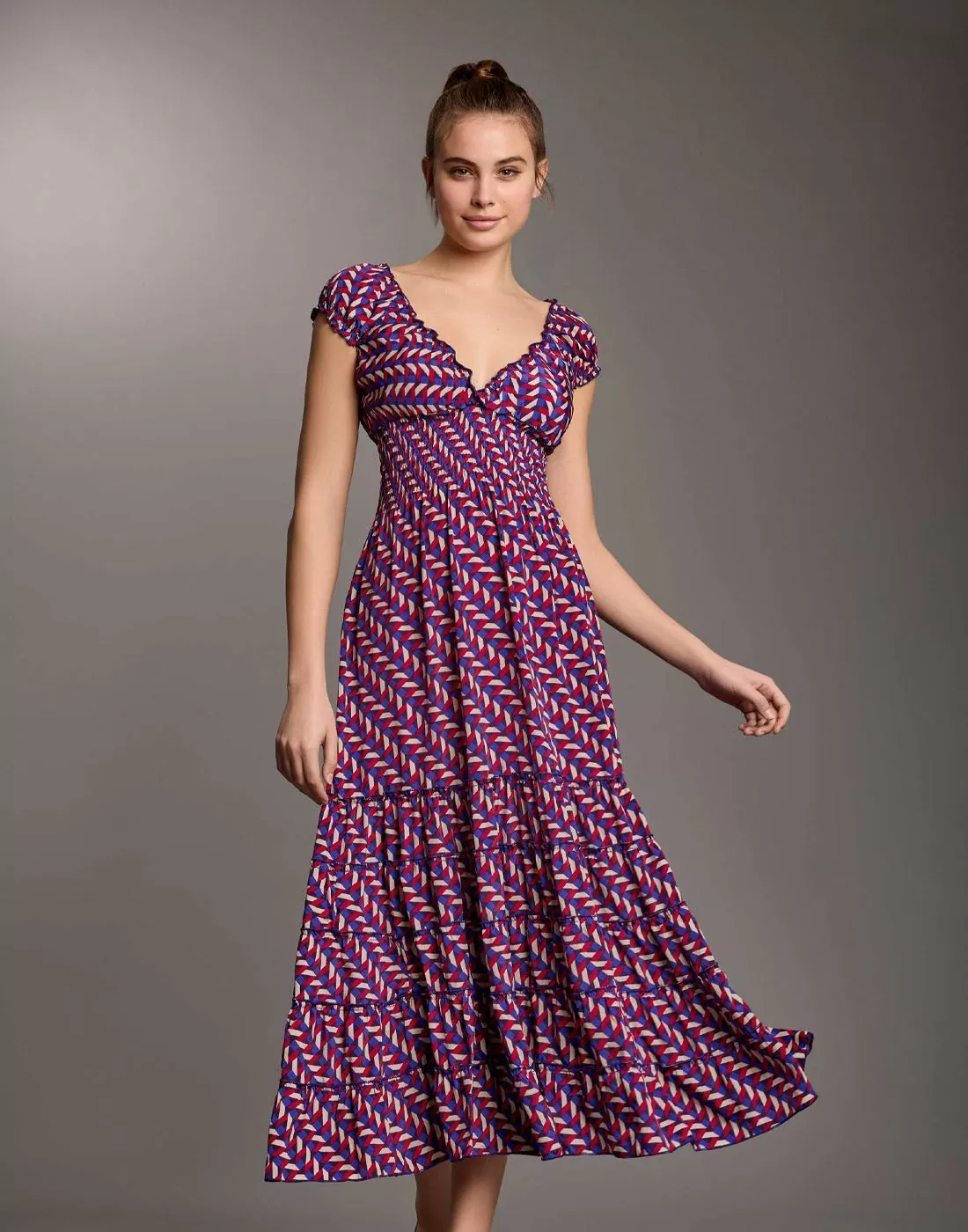 iconique maxi sommerkjole lilla