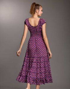iconique maxi sommerkjole lilla