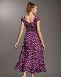 iconique maxi sommerkjole lilla