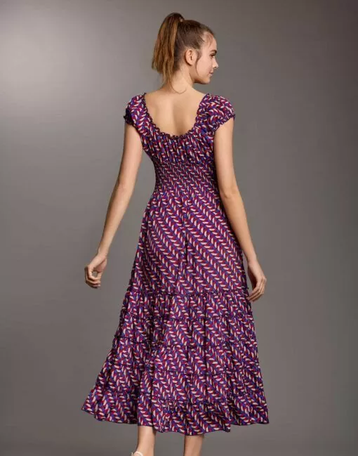 iconique maxi sommerkjole lilla