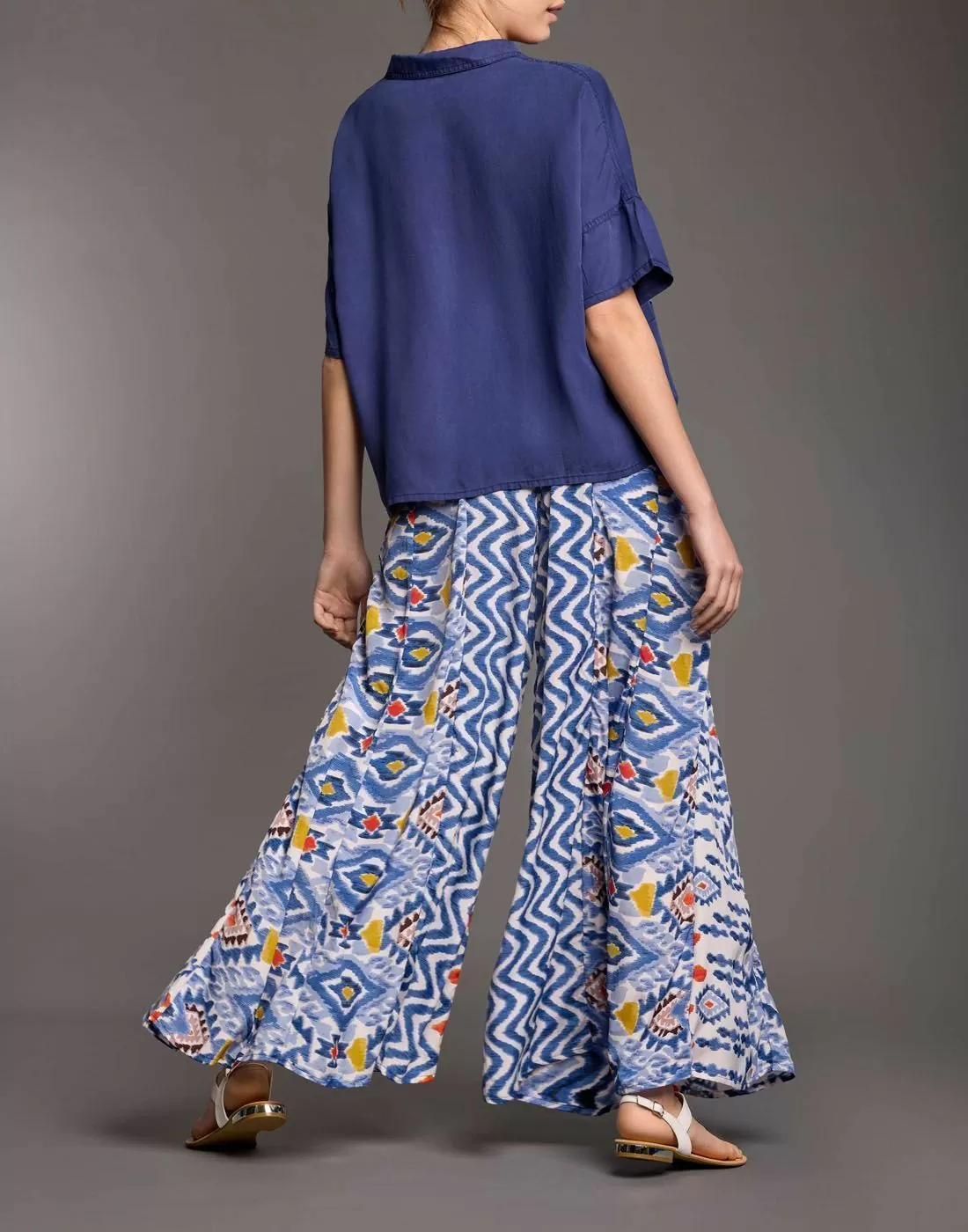 iconique vid løs bukse blå