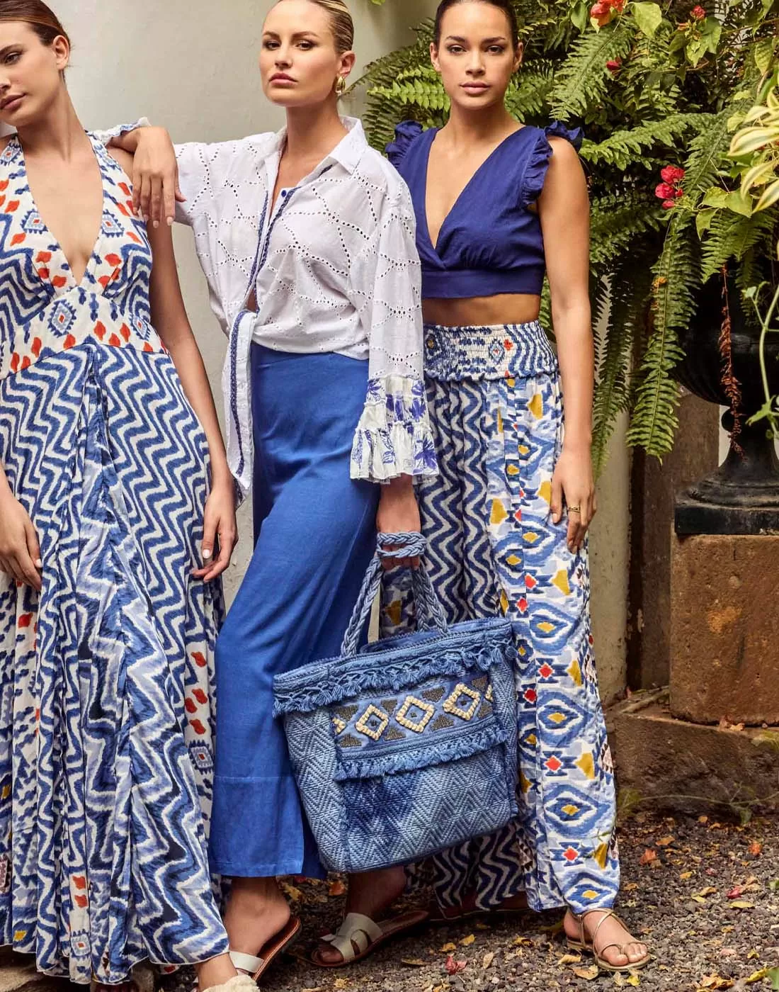 iconique vid løs bukse blå