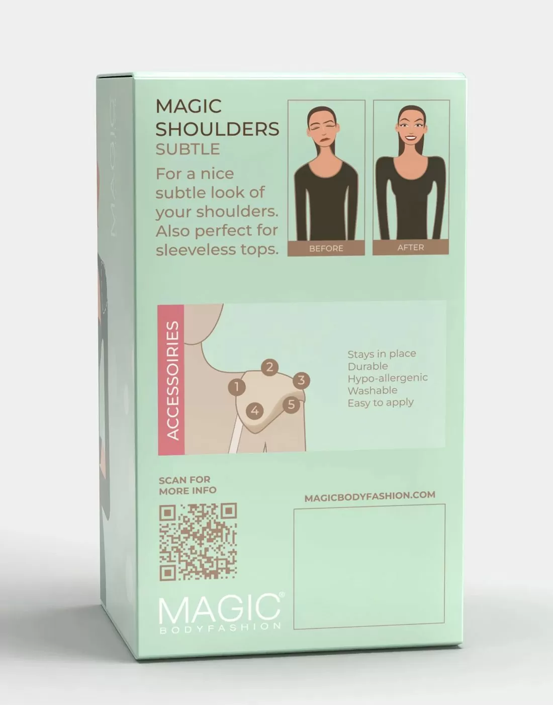 magic bodyfashion skulderputer beige