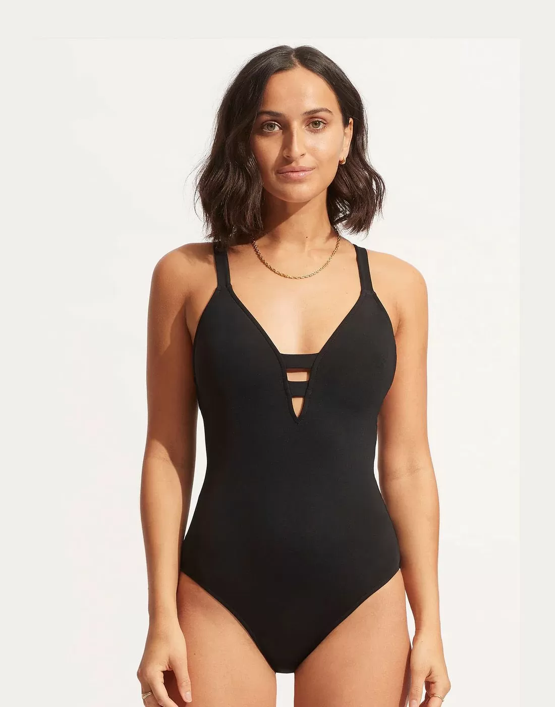 seafolly collective badedrakt svart