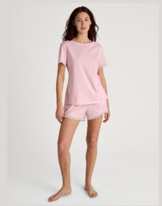 calida favoruites coast pysj shorts og t-skjorte rosa