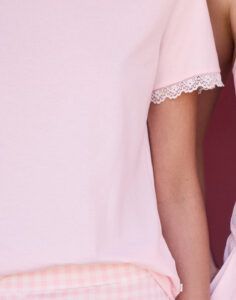 calida favoruites coast pysj shorts og t-skjorte rosa