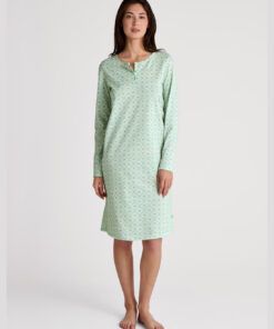 Calida flower nights nattkjole soft green