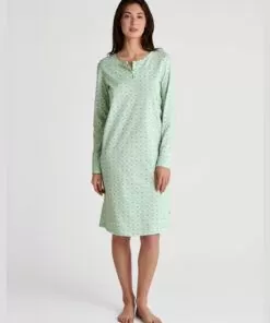 Calida flower nights nattkjole soft green