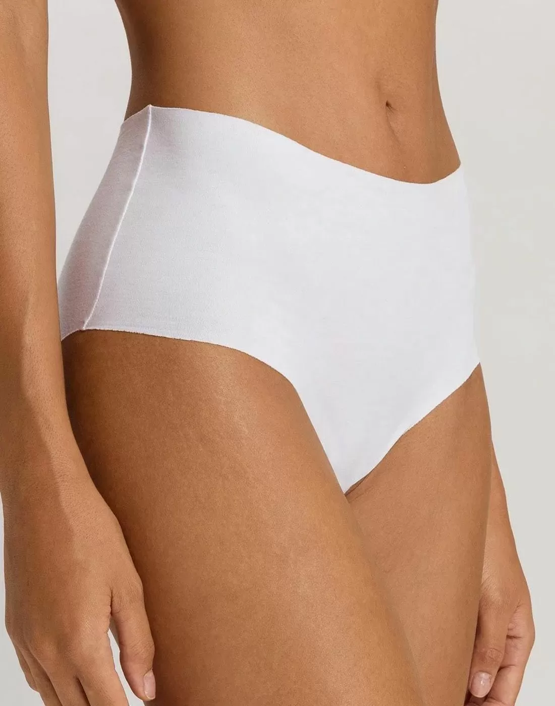 hanro invisible cotton maxi høy truse hvit