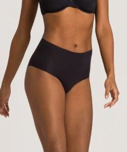 hanro maxi high waist bomull truse svart
