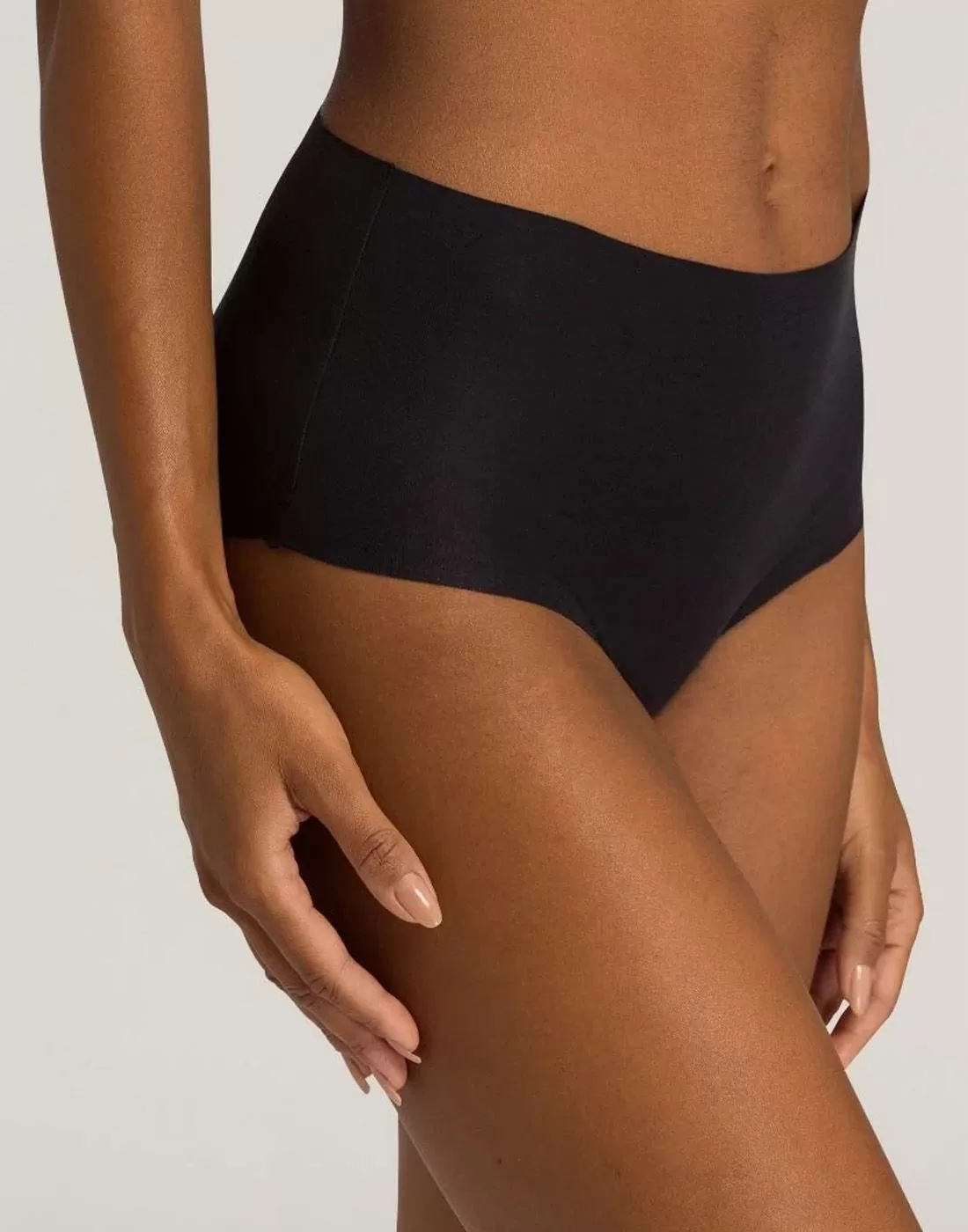 hanro maxi high waist bomull truse svart