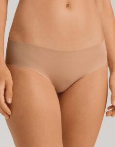 hanro invisible cotton midi truse beige