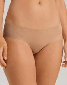 hanro invisible cotton midi truse beige