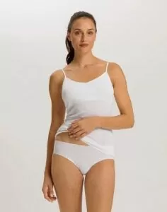 hanro invisible cotton midi truse hvit